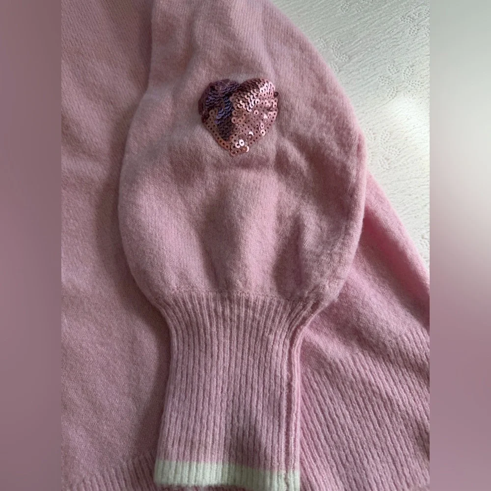 Crown & Ivy Sweater pink pullover size XL - Picture 3 of 8